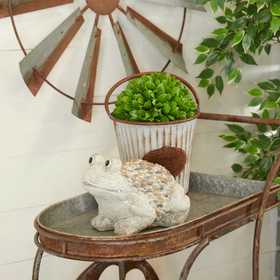 Budget ๐ Studio 350 Polystone Farmhouse Garden Sculpture Grey - Frog โญ - Image 7