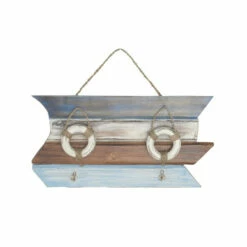 Best Pirce 👏 Studio 350 Coastal-Inspired Multicolored Lifebuoy Wall Hook ✨