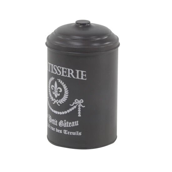 Wholesale 🛒 Studio 350 Grey Tin Vintage Decorative Jar (Set Of 3) - 6 X 6 X 11 ⭐ - Image 5