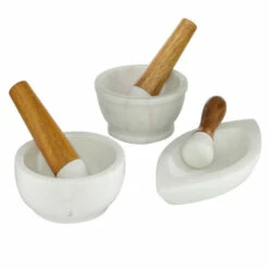Best reviews of 👏 Studio 350 White Marble Farmhouse Mortar And Pestel (Set Of 3) - 6 X 7 X 5 👍
