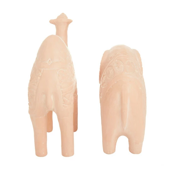 Buy 😍 Studio 350 Pink Ceramic Modern Farmhouse Sculpture Set Of 2 - 10 X 4 X 10 And 9 X 4 X 8 😉 - Image 7