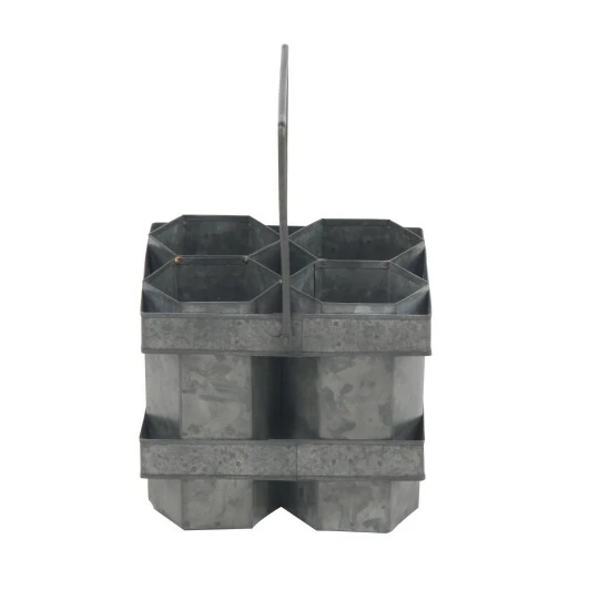 Discount โค๏ธ Studio 350 Grey Metal Farmhouse Wine Holder, 7" X 8" X 7" ๐ฏ - Image 3