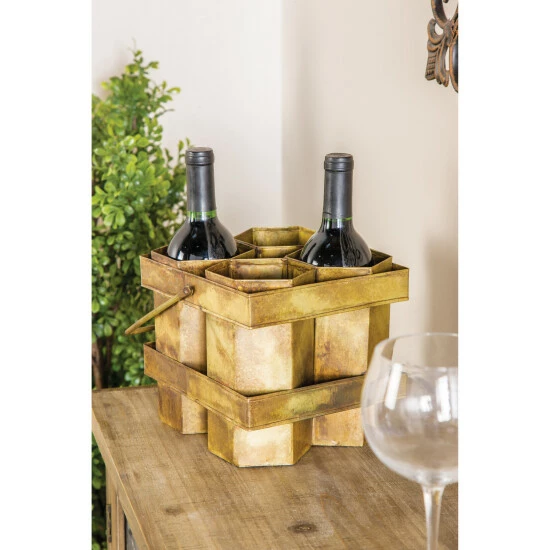 Discount โค๏ธ Studio 350 Grey Metal Farmhouse Wine Holder, 7" X 8" X 7" ๐ฏ - Image 8