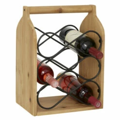 Cheapest 🎁 Studio 350 Brown Wood Rustic Wine Rack 15 X 11 X 8 - 11 X 8 X 15 🔔