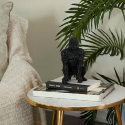 Coupon 👍 Studio 350 Black Polystone Contemporary Sculpture - 5"L X 5"W X 9"H 💯