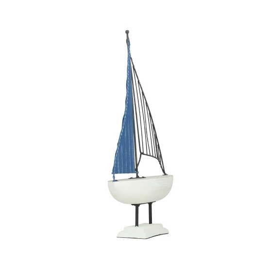 Hot Sale 👏 Studio 350 Blue Metal Nautical Boat Sculpture - 17 X 10 X 4 👍 - Image 3