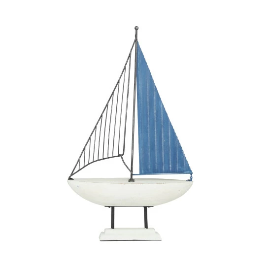 Hot Sale 👏 Studio 350 Blue Metal Nautical Boat Sculpture - 17 X 10 X 4 👍 - Image 6