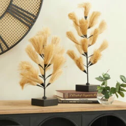 Best Pirce ⭐ Studio 350 Brown Wood Coastal Sculpture Nature (Set Of 2) - 10 X 10 X 20 And 11 X 11 X 16 😉