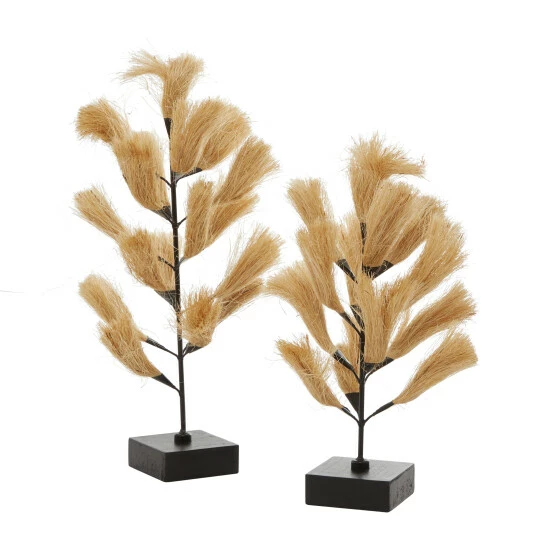 Best Pirce ⭐ Studio 350 Brown Wood Coastal Sculpture Nature (Set Of 2) - 10 X 10 X 20 And 11 X 11 X 16 😉 - Image 2