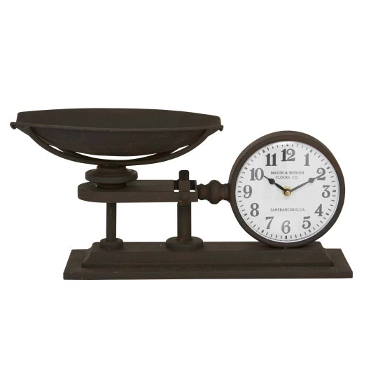 Wholesale 😉 Studio 350 Black Iron Traditional Clock 9 X 18 X 8 - 18 X 8 X 9 👍 - Image 2