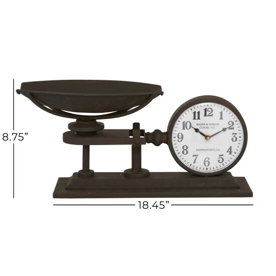 Wholesale 😉 Studio 350 Black Iron Traditional Clock 9 X 18 X 8 - 18 X 8 X 9 👍 - Image 6
