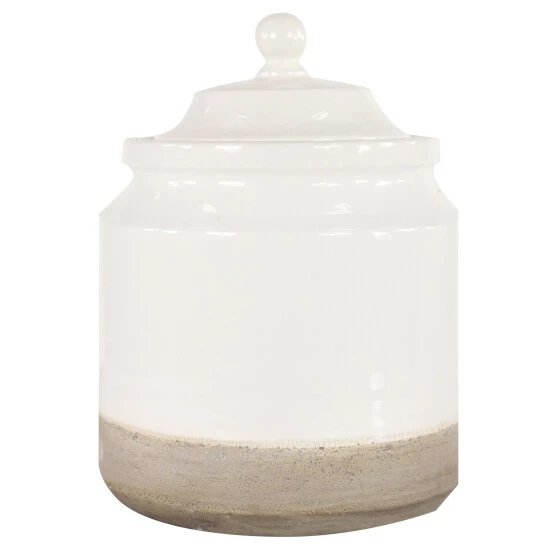 Top 10 👏 Studio 350 White Ceramic Vintage Decorative Jar (Set Of 2) - 7 X 7 X 10 🎁 - Image 4