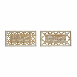 Cheapest 🎉 Studio 350 White MDF Farmhouse Wall Decor Text (Set Of 2) 💯