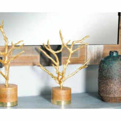 Best reviews of 🤩 Studio 350 Gold Aluminum Modern Sculpture Tree 18 X 13 X 13 - 13 X 13 X 18 🎉