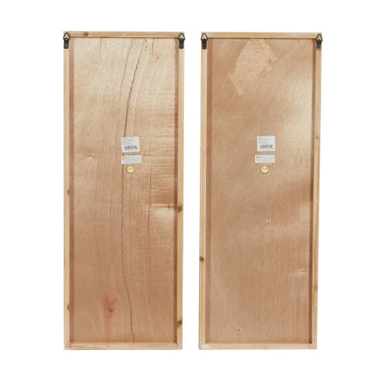 Coupon 👍 Studio 350 Brown Wood Farmhouse Wall Decor Abstract (Set Of 2) 🎉 - Image 6