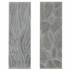 Discount 🧨 Studio 350 Grey MDF Modern Wall Decor Abstract (Set Of 2) ⭐