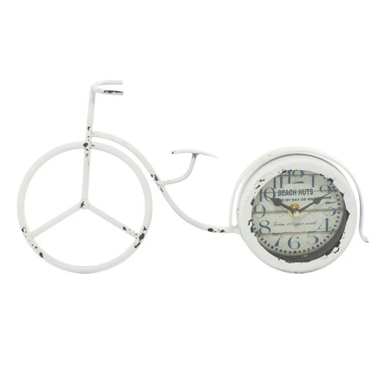 Best Pirce 🤩 Studio 350 White Iron Farmhouse Clock 8 X 15 X 4 - 15 X 4 X 8 ✔️ - Image 3
