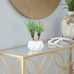 Cheapest 👍 Studio 350 White Ceramic Contemporary Artificial Foliage - 8"L X 7"W X 11"H ❤️