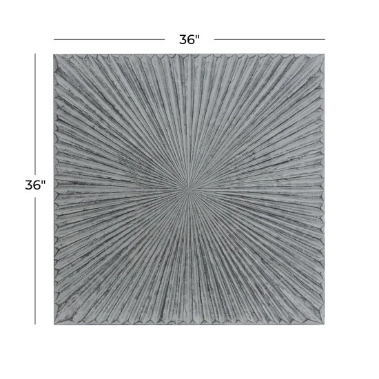 New π Studio 350 Grey MDF Contemporary Wall Decor Abstract 36 X 36 X 2 π - Image 5