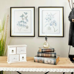 Deals 😉 Studio 350 Black Wood Vintage Framed Wall Art (Set Of 2) - 20 X 1 X 24 👍