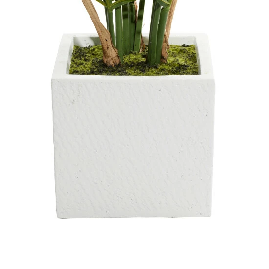 Hot Sale ๐ Studio 350 White Fiberglass Contemporary Artificial Foliage - 28"L X 40"W X 33"H ๐ - Image 4