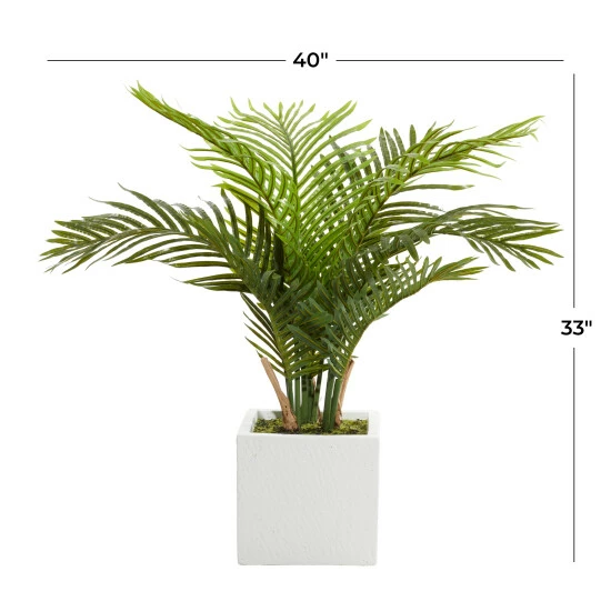 Hot Sale ๐ Studio 350 White Fiberglass Contemporary Artificial Foliage - 28"L X 40"W X 33"H ๐ - Image 7