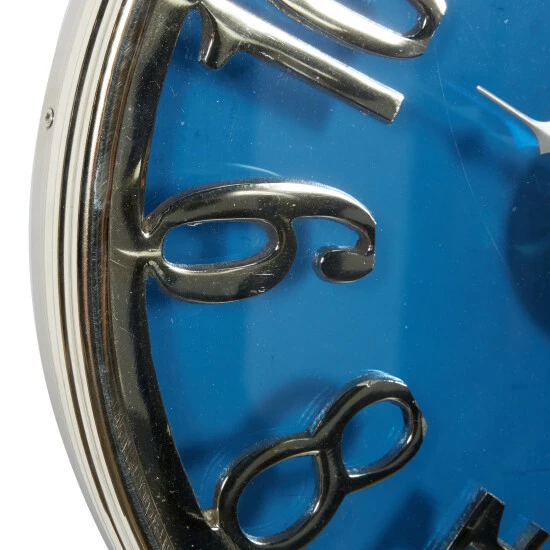 Brand new ✨ Studio 350 Blue Aluminum Contemporary Wall Clock 16 X 16 X 2 - 16 X 2 X 16 👏 - Image 3