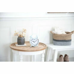 Flash Sale 🎁 Studio 350 Blue Iron Farmhouse Clock 8 X 7 X 3 - 7 X 3 X 8 😉