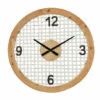 Best reviews of 💯 Studio 350 White Wood Farmhouse Wall Clock Modern 24 X 24 X 2 - 24 X 2 X 24Round ⌛