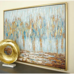 Hot Sale ๐ Studio 350 Gold Fir Traditional Framed Wall Art Abstract 36 X 47 X 2 ๐