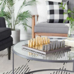 Cheap 🎁 Studio 350 Gold Aluminum Glam Game Set - 14"W, 4"H 🥰