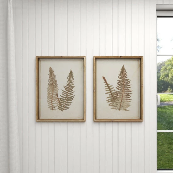 Cheapest 🥰 Studio 350 Brown Wood Vintage Framed Wall Art (Set Of 2) - 19 X 2 X 26 😀 - Image 4