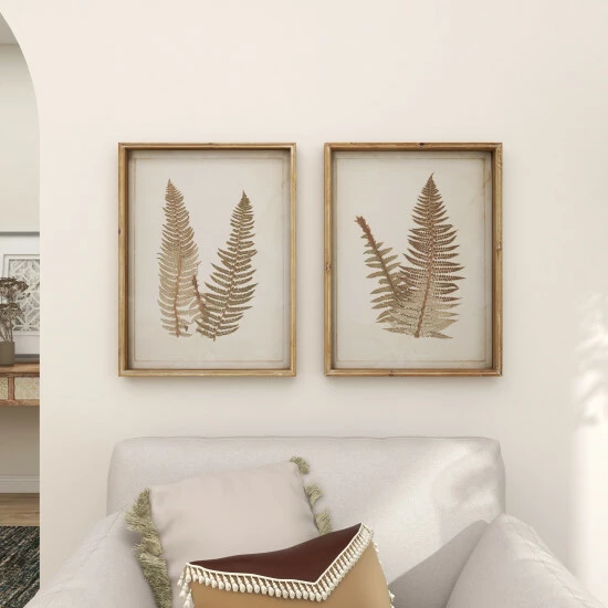 Cheapest 🥰 Studio 350 Brown Wood Vintage Framed Wall Art (Set Of 2) - 19 X 2 X 26 😀 - Image 6