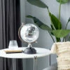 Buy 👍 Studio 350 Marble Aluminum Glass Globe 8"W, 13"H Silver ❤️