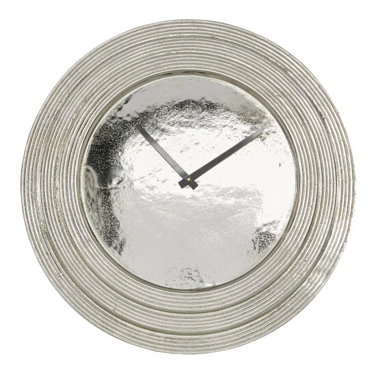 Buy ๐ Studio 350 Aluminum Glam Wall Clock No Theme 24 X 24 X 2 - 24 X 2 X 24Round Silver ๐คฉ