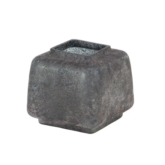 Brand new ๐ Studio 350 9 X 8 Inch Modern Glass Beveled Square Gray Vase Green ๐ - Image 6