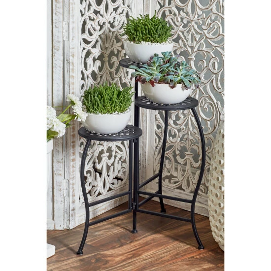 Wholesale ๐ Studio 350 Iron Traditional Plantstand 24 X 20 X 15 - 20 X 15 X 24 White โจ