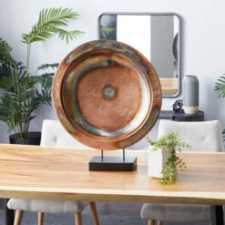 Best reviews of 😀 Studio 350 Copper Iron Contemporary Sculpture Abstract 30 X 25 X 6 - 25 X 6 X 30 🔥