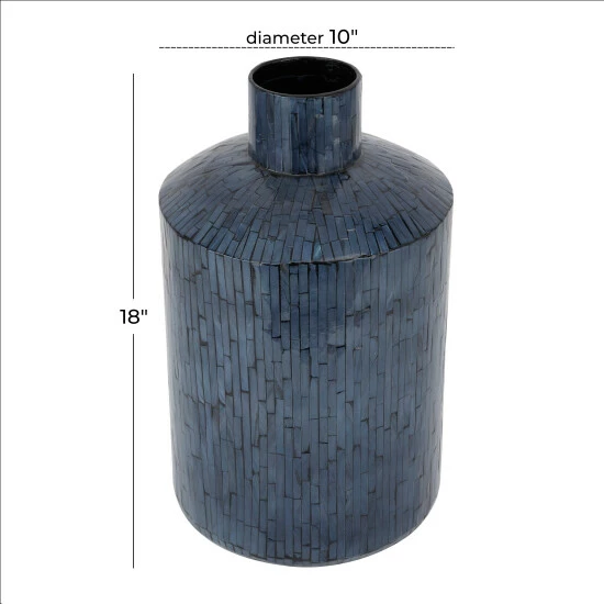 Cheapest 🛒 Studio 350 Blue Shell Contemporary Vase 🔥 - Image 7
