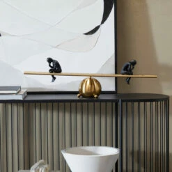 Flash Sale 🛒 Studio 350 Gold Metal Modern The Thinker Sculpture - 27 X 5 X 8 🎁