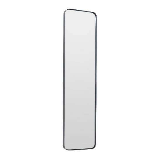 Best Sale 😀 Studio 350 Iron Contemporary Wall Mirror - 12 X 2 X 48 Black 🔔 - Image 3