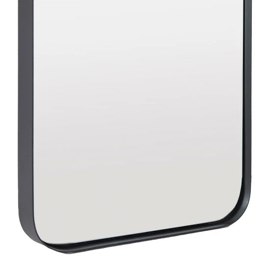 Best Sale 😀 Studio 350 Iron Contemporary Wall Mirror - 12 X 2 X 48 Black 🔔 - Image 4