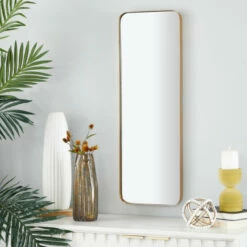 Buy 🔥 Studio 350 Iron Contemporary Wall Mirror Black 🤩