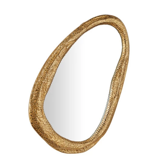 Promo 🌟 Studio 350 Aluminum Contemporary Oval Wall Mirror Gold 🥰 - Image 2