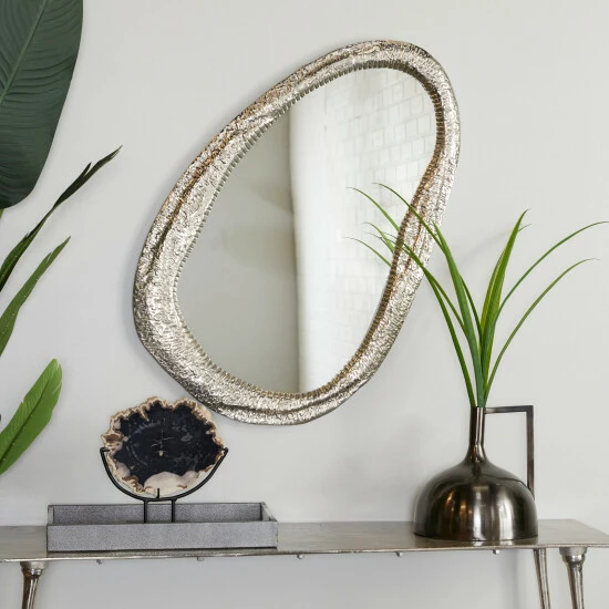 Promo 🌟 Studio 350 Aluminum Contemporary Oval Wall Mirror Gold 🥰 - Image 6