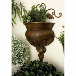 Best reviews of 🤩 Studio 350 Brown Metal Traditional Planter 18 X 11 X 6 🤩