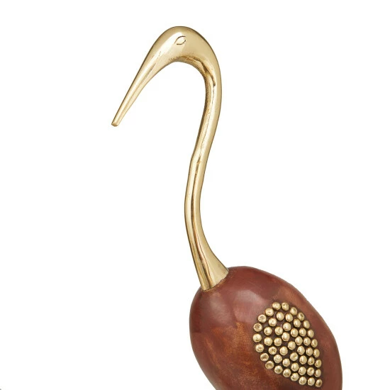 Outlet ❤️ Studio 350 Brown Wood Natural Birds Sculpture (Set Of 2) - S/2 20", 18"H 🥰 - Image 5