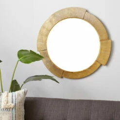 Cheapest ⭐ Studio 350 Gold Aluminum Contemporary Wall Mirror 36 X 36 X 1 - 36 X 1 X 36 🎁