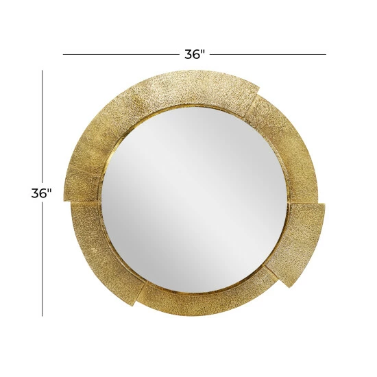 Cheapest ⭐ Studio 350 Gold Aluminum Contemporary Wall Mirror 36 X 36 X 1 - 36 X 1 X 36 🎁 - Image 5
