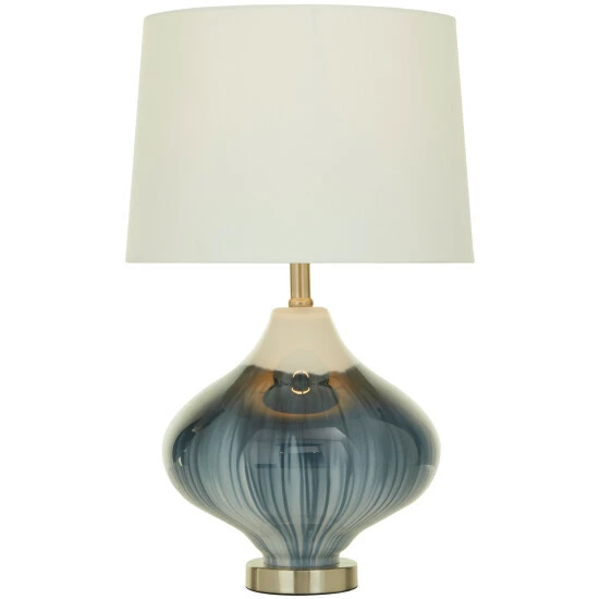 Flash Sale ๐ Studio 350 Blue Glass Modern Table Lamp - 14 X 14 X 24 โญ